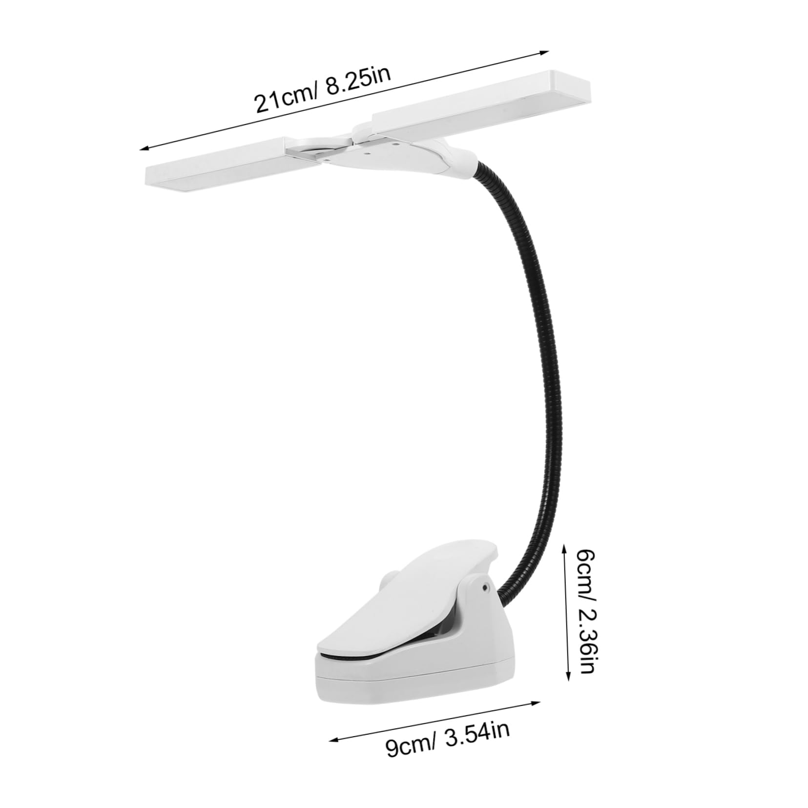 Sosoport High Brightness Music Stand Light Led Clip on for Piano Reading Lamp for Desk Random Color