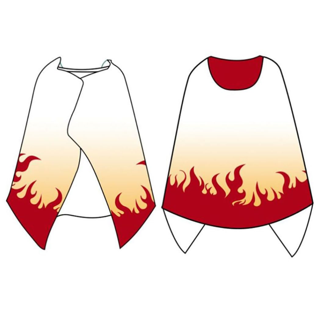 DACHENG Anime Hoodie Blanket Cape for demon-slayer-Kyoujurou-cosplay - Official License