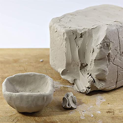 The Magic Toy Shop Air Drying Clay for Adults & Kids, Grey, 500g Pack, Soft, Lightweight, Self-Hardening, Paintable - Image 2