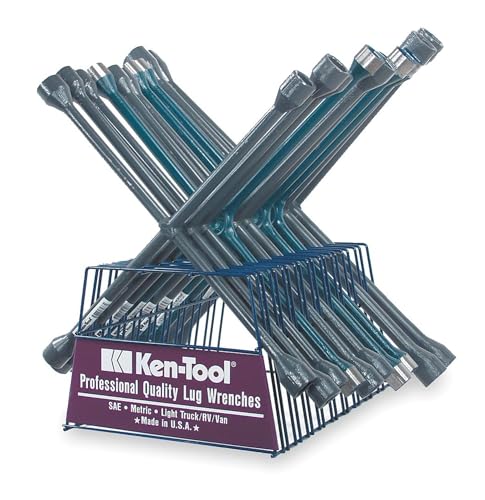 Ken-Tool (35648 Lug Wrench Assortment with Rack, 10 Piece