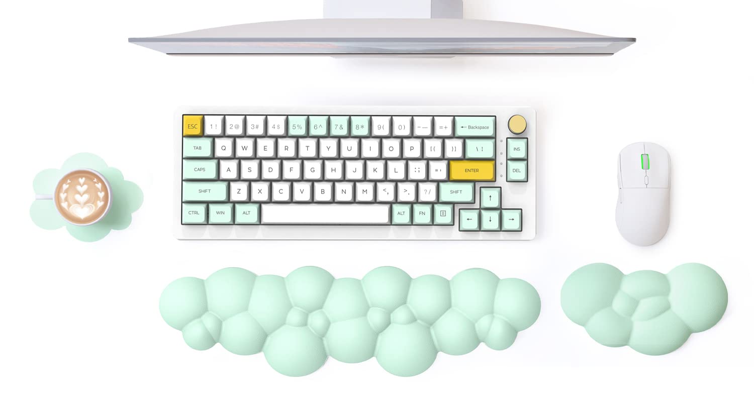 Repose-poignet Clavier Et Souris MOSISO - Tapis Ergonomique Mousse Mémoire Antidérapant
