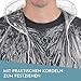 Vaily Einweg-Regenponchos 8er Pack Regenschutz - Transparentes Regencape mit Kapuze, ideal für Festival, Karneval, Camping und Fahrradfahren - Einheitspassform