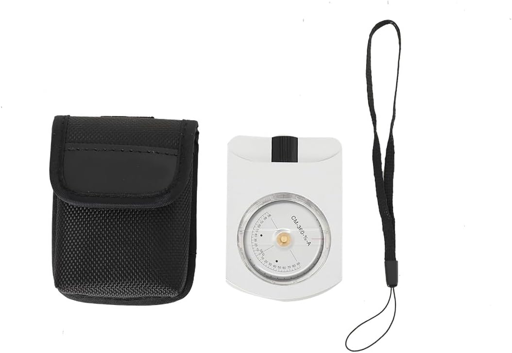 Pocket Aluminum Sighting Clinometer Slope/Height Measurement Tilt Level Meter Angle Finder Clinometer, Battery-Free Portable Handheld Clinometer