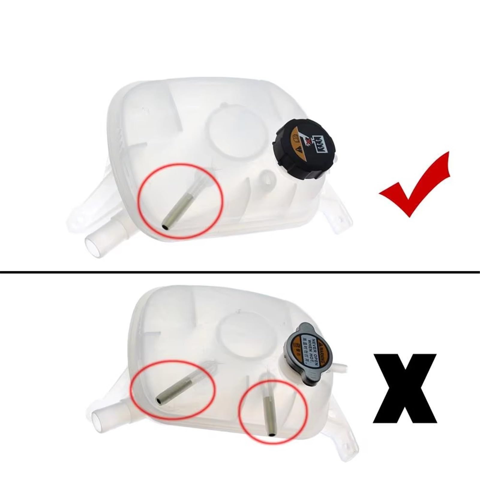 Compatibile con Kia per Ceed Iii 1.6 Crdi Vaschetta Radiatore | 2018 2019 2020 2021 25430F2400 Serbatoio serbatoio radiatore con tappo