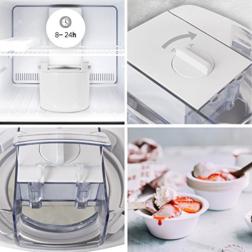 Duronic IM540 Eismaschine, Eis Maschine für Eiscreme und Sorbet, Eis selber machen mit Eismaschine, Ice Cream Maker für 1,5 L Eiscreme, Speiseeisbereiter für Eis und Frozen Yoghurt Grundrezept – Bild 5