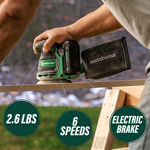 Metabo Hpt 18V Multivolt™ Cordless 5-Inch Random Orbit Sander | Tool Only - No Battery | Variable Speed | Brushless Motor | Electric Brake | Sv1813Daq4 #TOP1