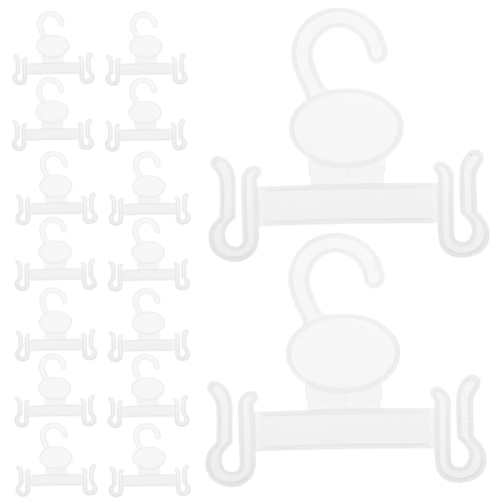 Luxshiny 100pcs Plastic Shoe Hangers for Retail Display Versatile Hooks for Sandals and -Flops for Supermarkets and Shopping Malls Space-efficient Shoe Drying Rack