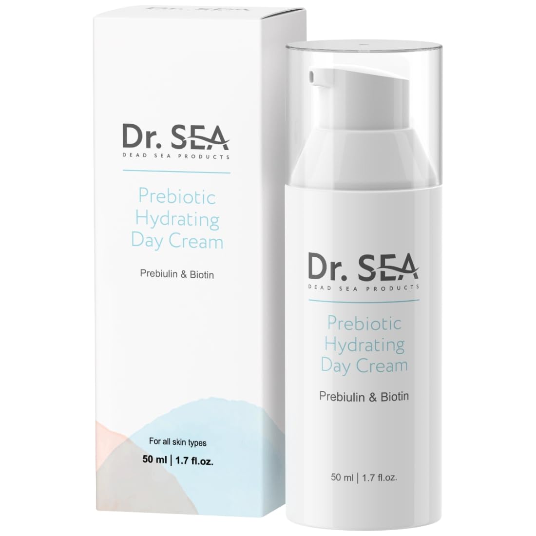 DR. SEA krem nawilżający na dzień z prebiotykami, retinolem i biotyną, przeciw starzeniu się i ochronnemu - skóra dojrzała, normalna do suchej, 50 ml