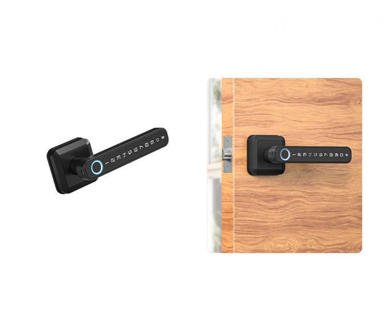 LOCKY-5 Poignée connectée Biométrique, Code, App, Bluetooth
