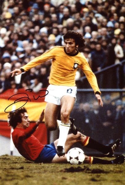 ジーコ スペインワールドカップ ブラジル代表 証明書付 直筆サイン入り