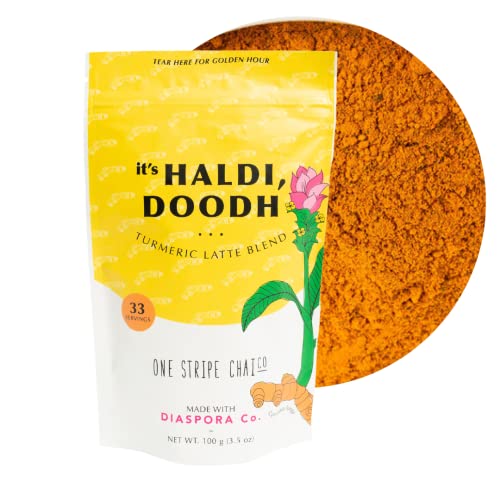 One Stripe Chai, Trio Bundle Of Chai Me At Home+ It's Haldi Doodh+ Gulab City, Assam Black Tea, Organic Tea Set, Gift Box, 73 Servings (300 Gram Bags, Pack Of Three) #TOP2