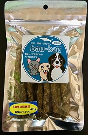 Amazon Bau Bau バウバウ 天然 国産 天日干し 真鯛スティック 40g Bau Bau ジャーキー 通販