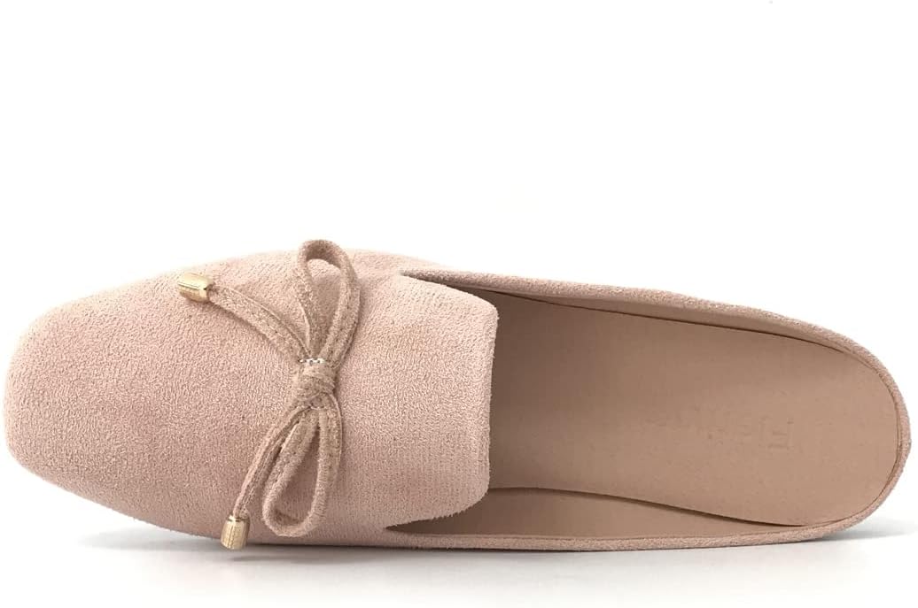 Flerivva Mule Loafers for Women Flats Bowknot Slip On Slides Open Back Summer Casual Shoes - Image 4