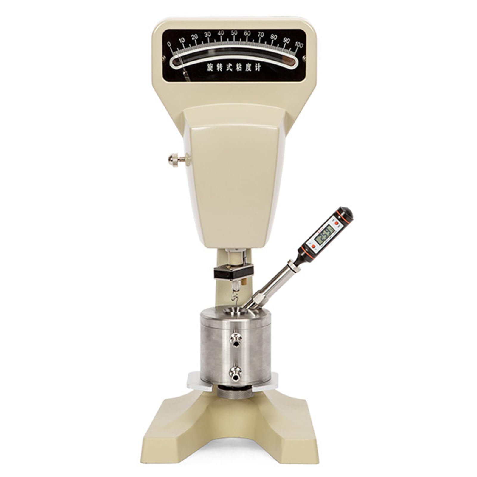 Viscosímetro giratorio digital con termómetro, motor micro síncrono, rango de viscosidad 1-1000000 mPa.s, precisión ± 5%, ideal para medición de laboratorio