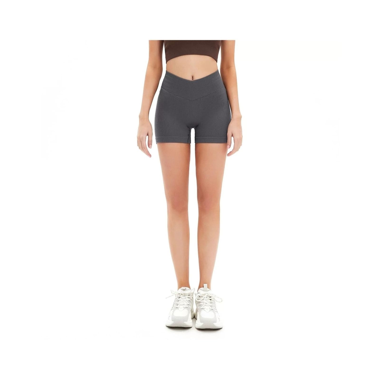 Generico Pantalones Cortos Deportivos de Cintura Alta for Mujer, Mallas for Correr y Gimnasio