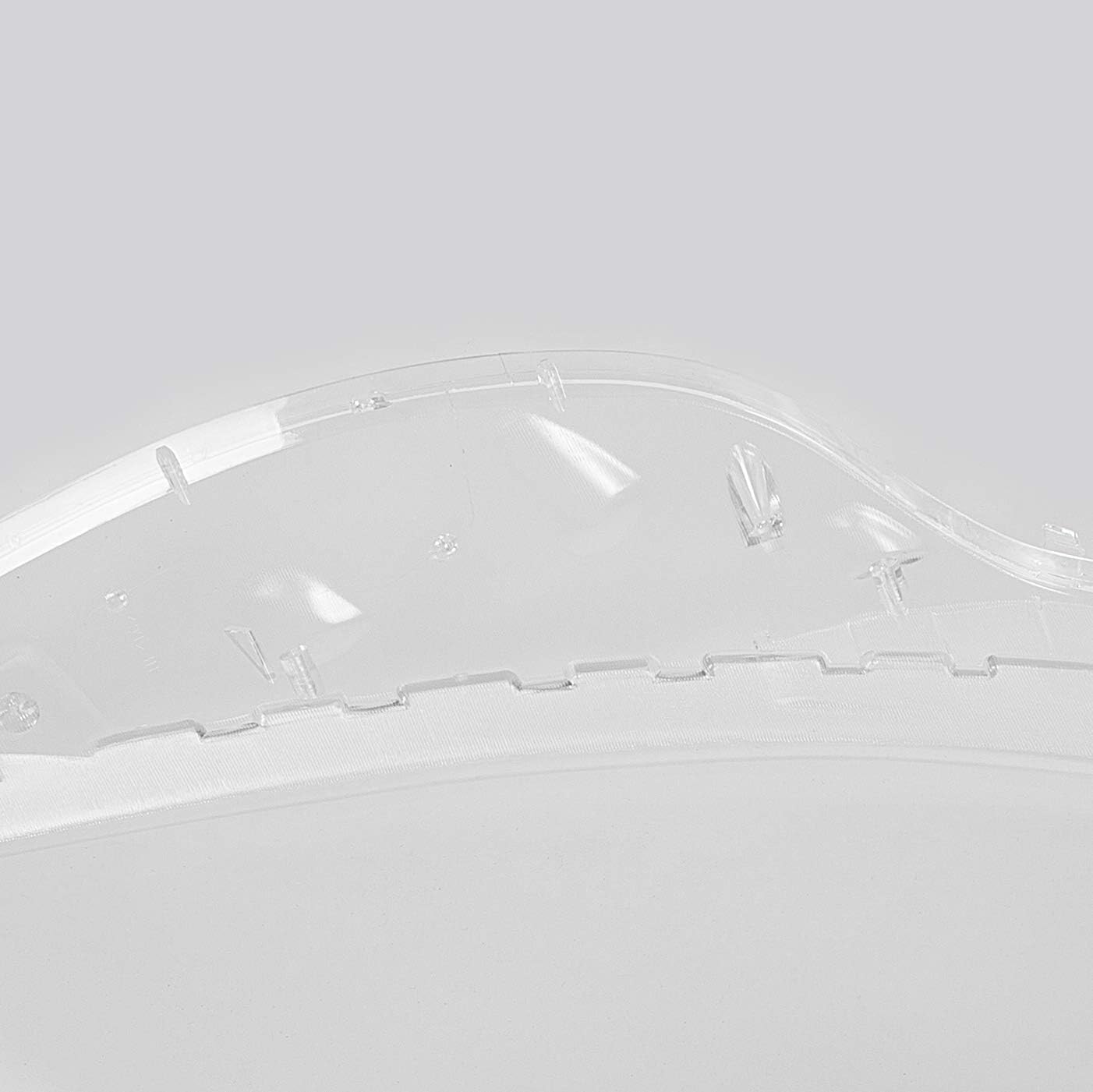 HECASA Headlight Lens Covers Clear Lenses Replacement Headlamp Lens Cover Compatible with Corvette C6 2005 2006 2007 2008 2009 2010 2011 2012 2013 Anti-UV L+R Pair 2pcs