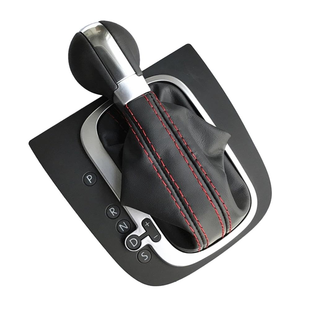 YDXHERTA LHD Gear Shift Knob with Dust Leather Cover Gearbox Shift Lever for Golf 6 MK6 GTI GLI for Scirocco Auto Parts