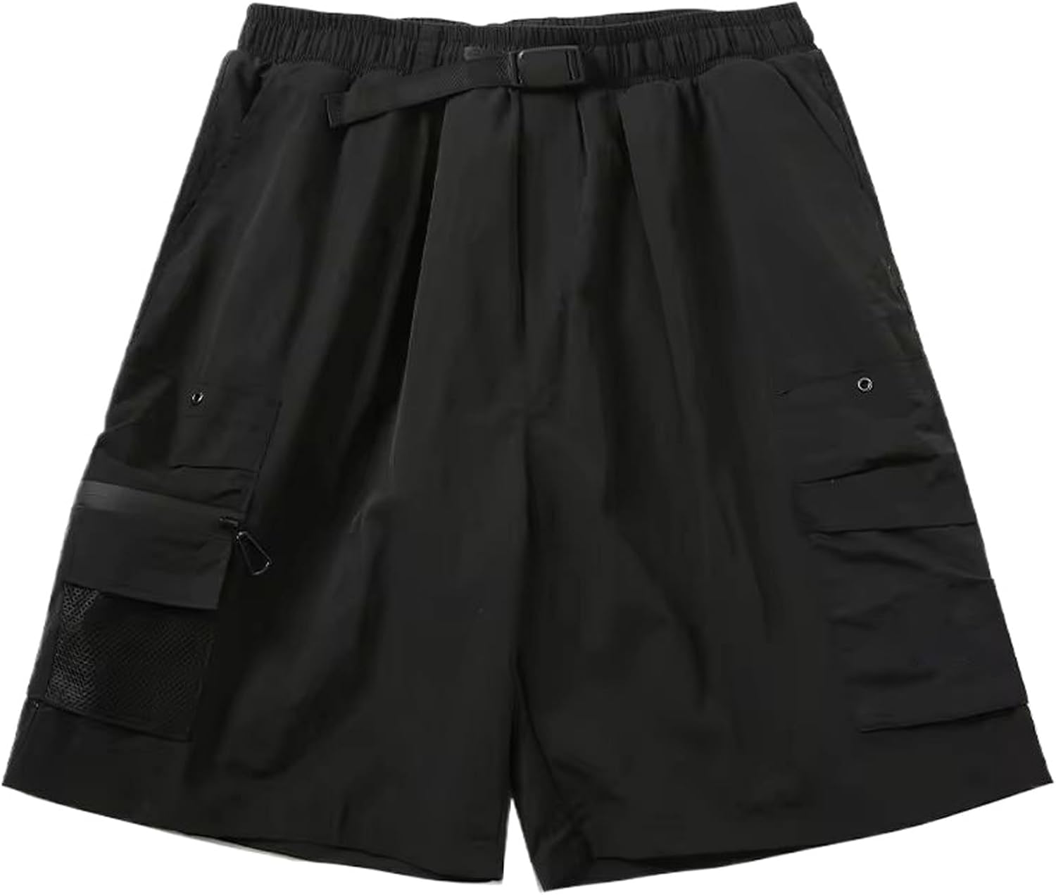 Korean Streetwear Outdoor Cargo Shorts Men Clothing Summer Thin Shorts Harajuku Casual Baggy Pants Male