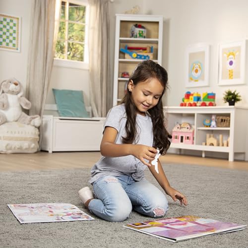 melissa amp doug reusable sticker pads set fairies princess castle play house dress-up - 680 stickers