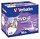 Verbatim DVD+R Wide Inkjet Printable 4.7GB, 10er Jewel Case, DVD Rohlinge bedruckbar, 16-fache Brenngeschwindigkeit & Hardcoat Scratch Guard, DVD-R printable, DVD leer, Rohlinge DVD
