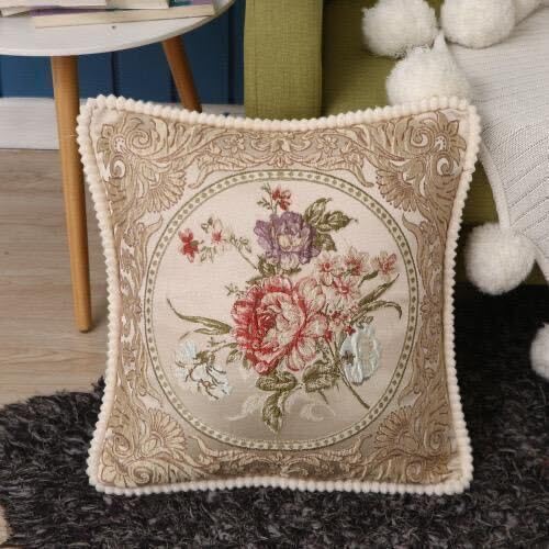 Amazon.co.jp: クッションカバー 2枚セット 赤 レッド 花柄 バラ 薔薇