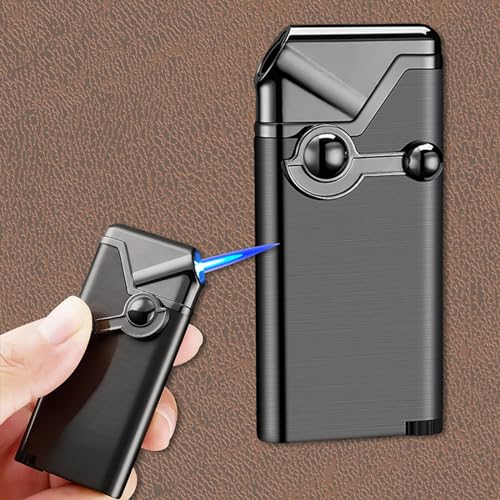 Encendedor metálico portátil rockero negro miniatura 3