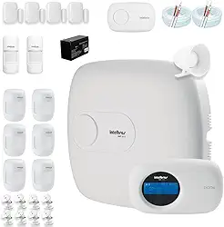 Kit Central de Alarme AMT 2018 E Intelbras 12 sensores Completo Monitorada via Internet com Aplicativo para Celular