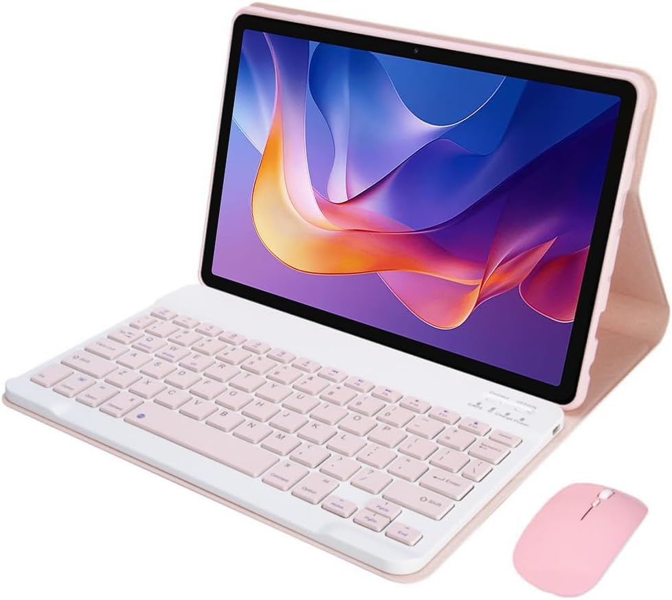 Keyboard Case for Xiaomi Redmi Pad 2 2025 11 inch, Case with English Keyboard and Mouse, Detachable, Rechargeable, Stand Case (Lavender Gray)