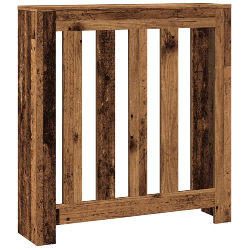 Cache-radiateur vieux bois 78cm bouchon de radiateur à profil réduit