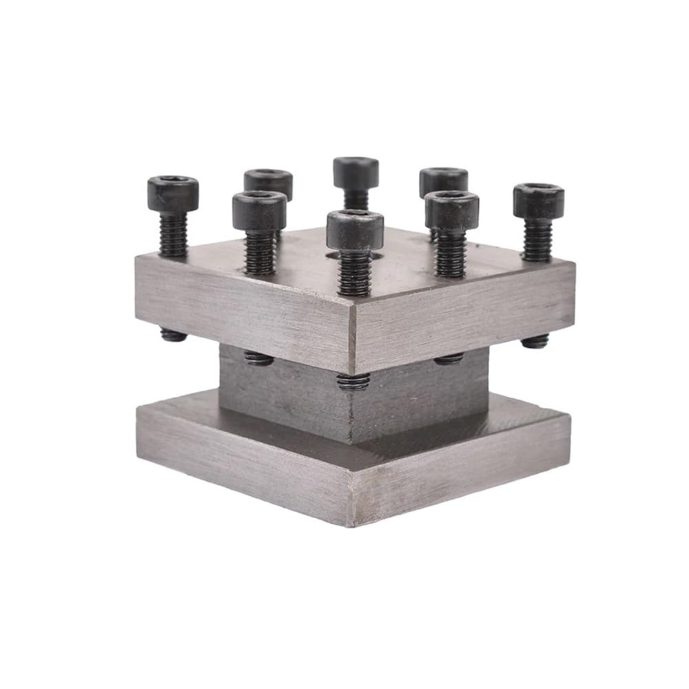 Soporte metálico for portaherramientas cuadrado, For con tornos WM210V-212, BHC210, HS210, JY210V, CTC210, repuestos universales(Quenching)