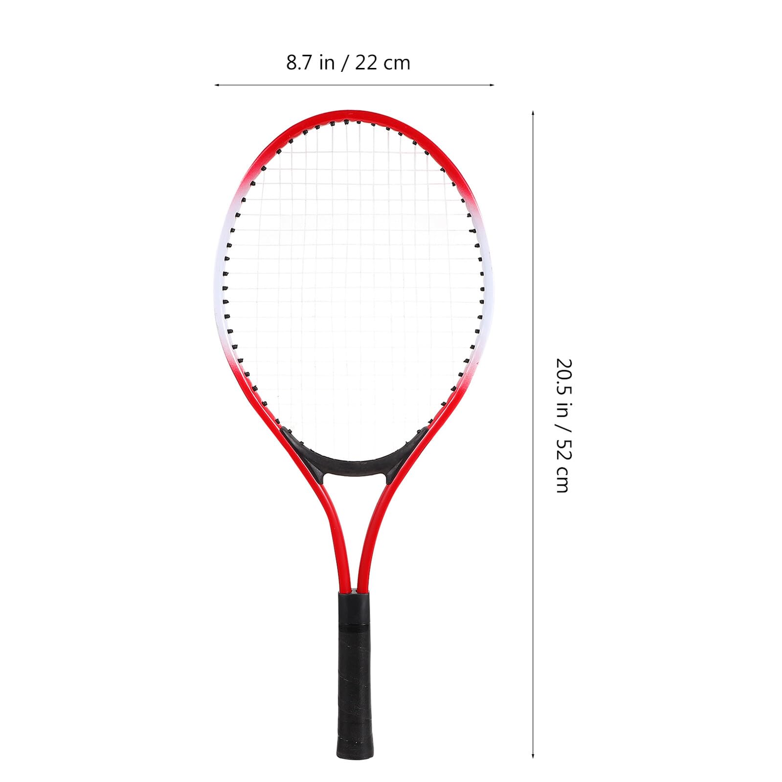 Racchetta da Tennis con Palla, Set da 2 Pezzi per Bambini | Bambini e Ragazzi, Struttura in Ferroleghe, Rete Flessibile e Impugnatura Morbida, con Borsa