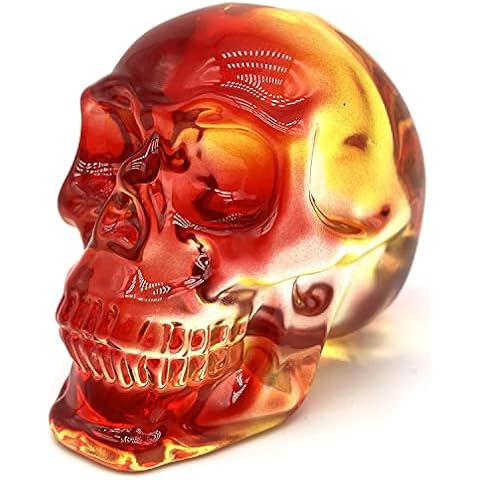 FZBHRO Crystal Skull Head Statues for Decor Cover