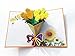 Dearjana Flower Pop Up Cards 3D, Flower Greeting Card with Envelopes for All Occasions, Assorted 4 Flower Cards for Thanksgiving Birthday Christmas Valentine's Day Gift…