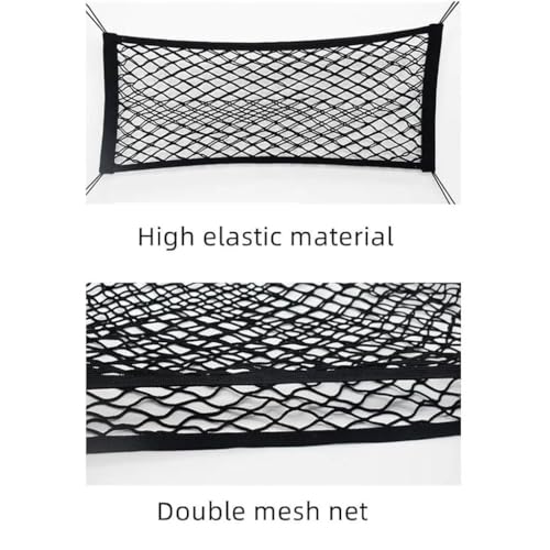 Image of Car Cargo Net for BYD Seal 2023 2024 2025, Adjustable Highly Elastic Trunk Net Storage Luggage Protection Nets Securing Accessories,90cm*30cm