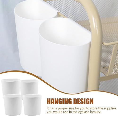 Miniatura 6 de STOBOK 4 portavasos, cubos colgantes pequeños, accesorios para carrito rodante, accesorios para oficina, cocina, macetas colgantes, soporte para