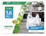 Feiupe 1.6 Gallon Clear Trash Bag with Handle Small Garbage Bag Trash Can Liner,120 Counts(1.6 Gallo