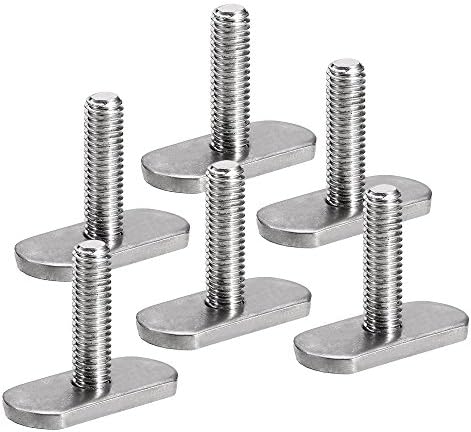 Walmeck 6Pcs Kayak Rails Screws Bolts Hardware Parts for Kayak Canoe Boat