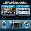 Pantalla CarPlay Portátil más Grande de 11.5 pulgadas 2026 para Auto con Dash Cam 4K | Pantalla Táctil A-pple CarPlay y Android Auto/Cámara de Respaldo 1080P/Navegación/Bluetooth/Control por Voz/FM, para Todos los Vehículos 8