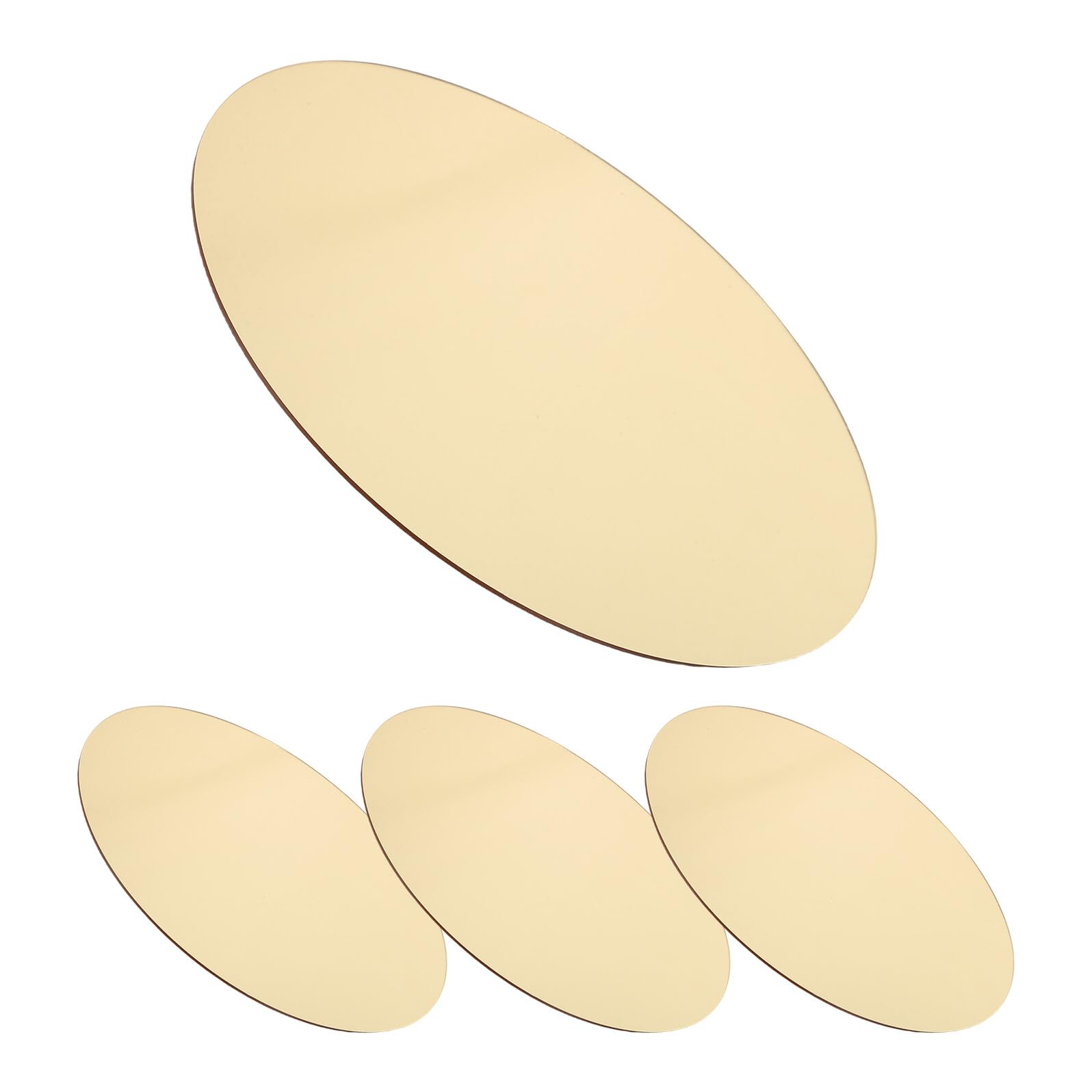 Miroir rond doré acrylique haut de gamme pour fête