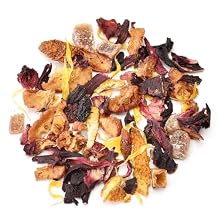 Teavivre Sweet Peach Hibiscus Fruit Tea, Caffeine Free Loose Leaf Tea for Iced Tea or Hot Tea - 7oz 200g