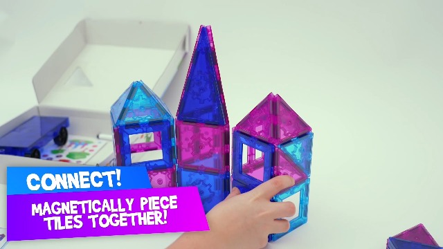 Amazon.com: Tytan Tiles Princess Castle 60-Piece Magnetic Tiles