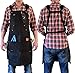 ecoZen Lifestyle Work Aprons for Men for Shop - Carpenter Apron and Shop Aprons for Men for Woodworking, Heavy Duty Waxed Canvas Workshop Tool Apron, Fully Adjustable to S-XXXL