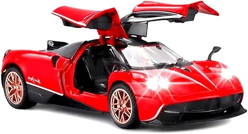 1 Juguete modelo de coche deportivo Pagani de aleación con iluminación y música, función de tracción, regalo para niños, niños y niñas, perfecto disponible en Yaxa Venezuela