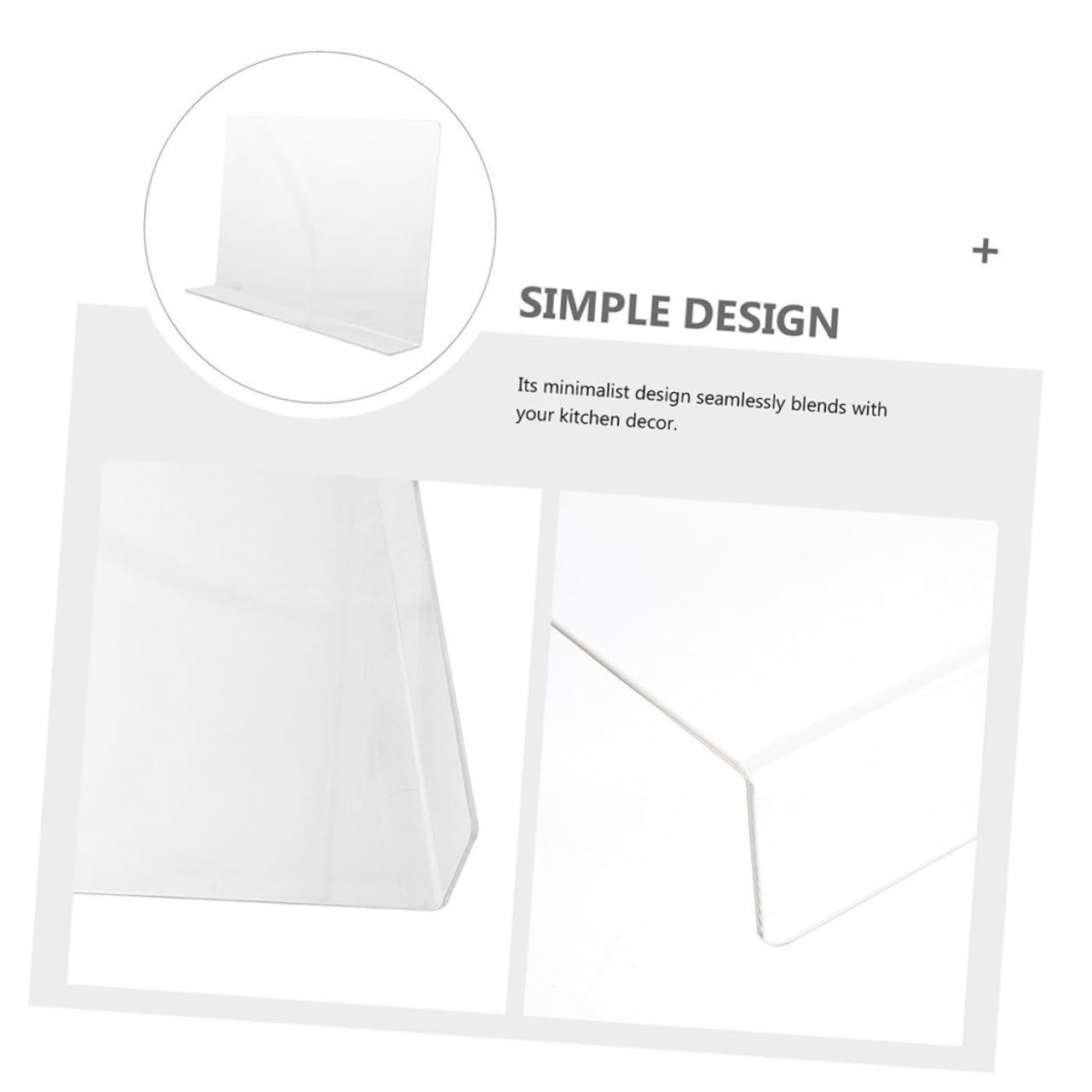 Paraspruzzi Facile da Pulire Rettangolare in Acrilico Lavabo per Protezione Anti-Schizzi Design Minimalista per Cucina e Bagno