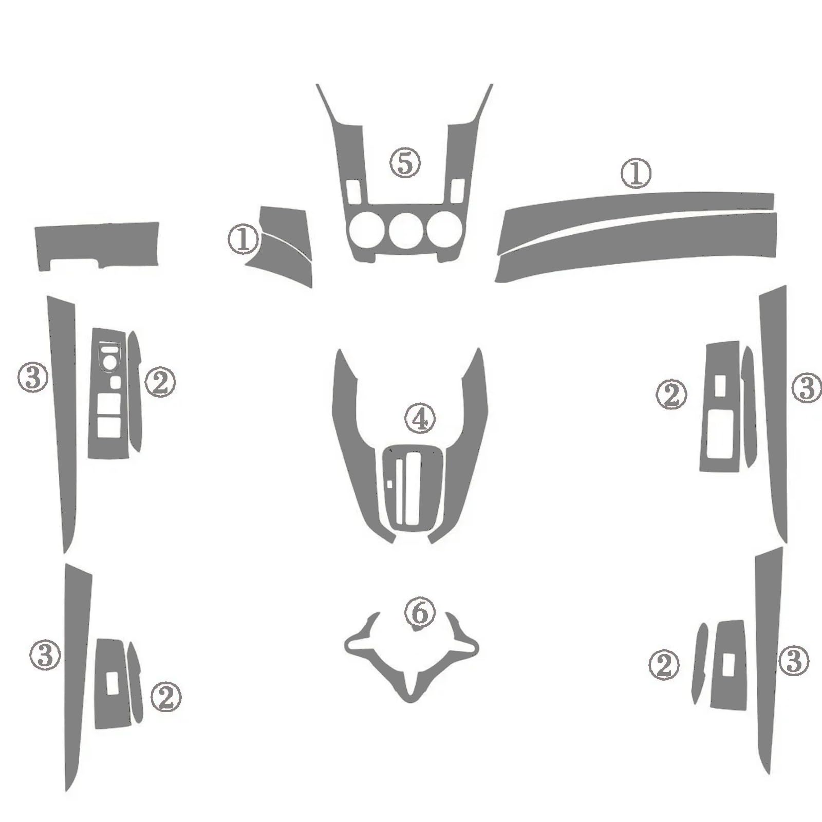 Rénover Console Honda City 2009-2014 via Sticker Carbone 3D - 7
