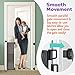 2019 New Retractable Baby Gate - Extra Wide Baby Safety Gate and Pet Gate for Stairs, Doors, and More - Mesh Baby Gate with Easy Latch and Flexible Design Fits Most Spaces [Black]