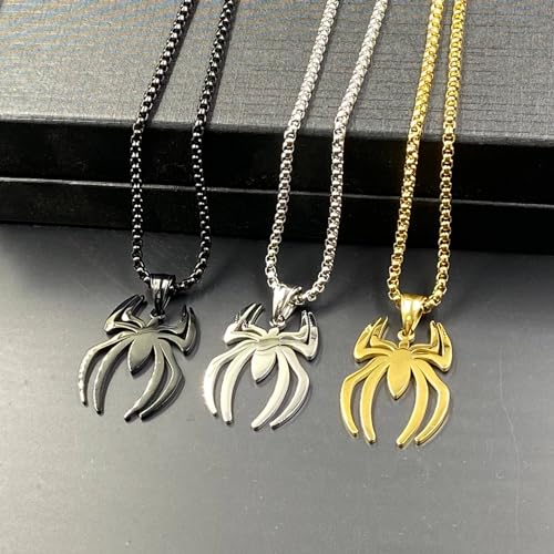 Image of Tapp Collections Stainless Steel Superhero Pendant Necklace