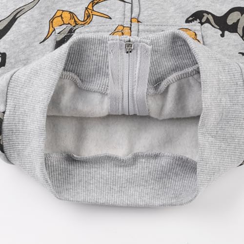 Image of Toddler Zip Up Hoodie Sweatshirt Fall Clothes Boys Jacket With Hood 2-7 Years
