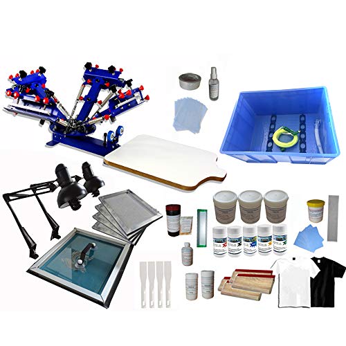 4 Color 1 Station Screen T-Shirt Printing Kit B