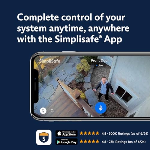 undefined SimpliSafe 10 Piece Wireless Home Security System with Outdoor Camera- Optional 24/7 Professional Monitoring - No Contract - Compatible with Alexa and Google Assistant の商品画像 9